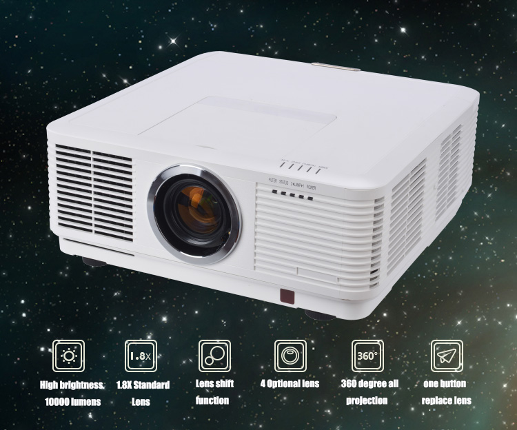 10000 ansi lumens DLP Dual projector